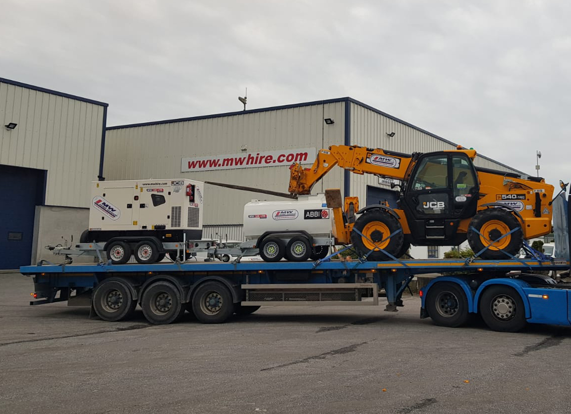 Gear heading out on hire from our Scotland depot